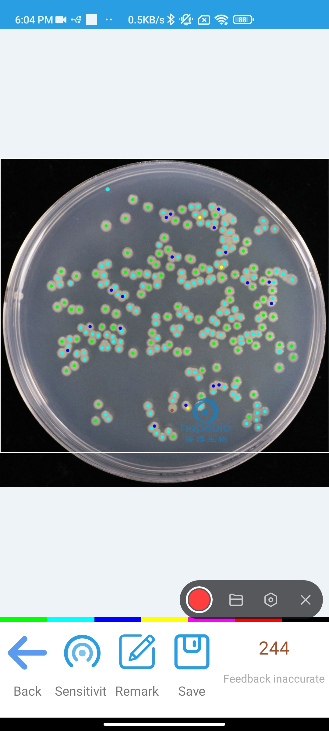 Automated Counting colonies on agar plates