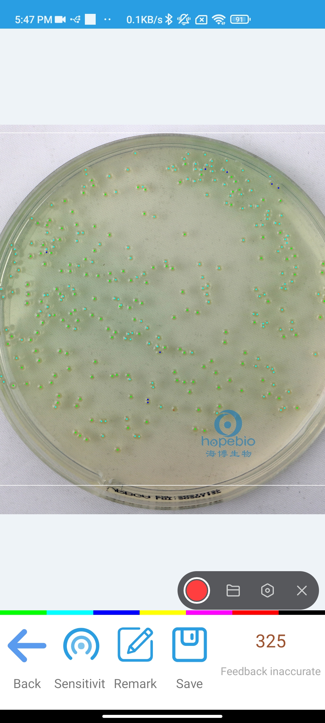 Automated counting of bacterial colonies on agar