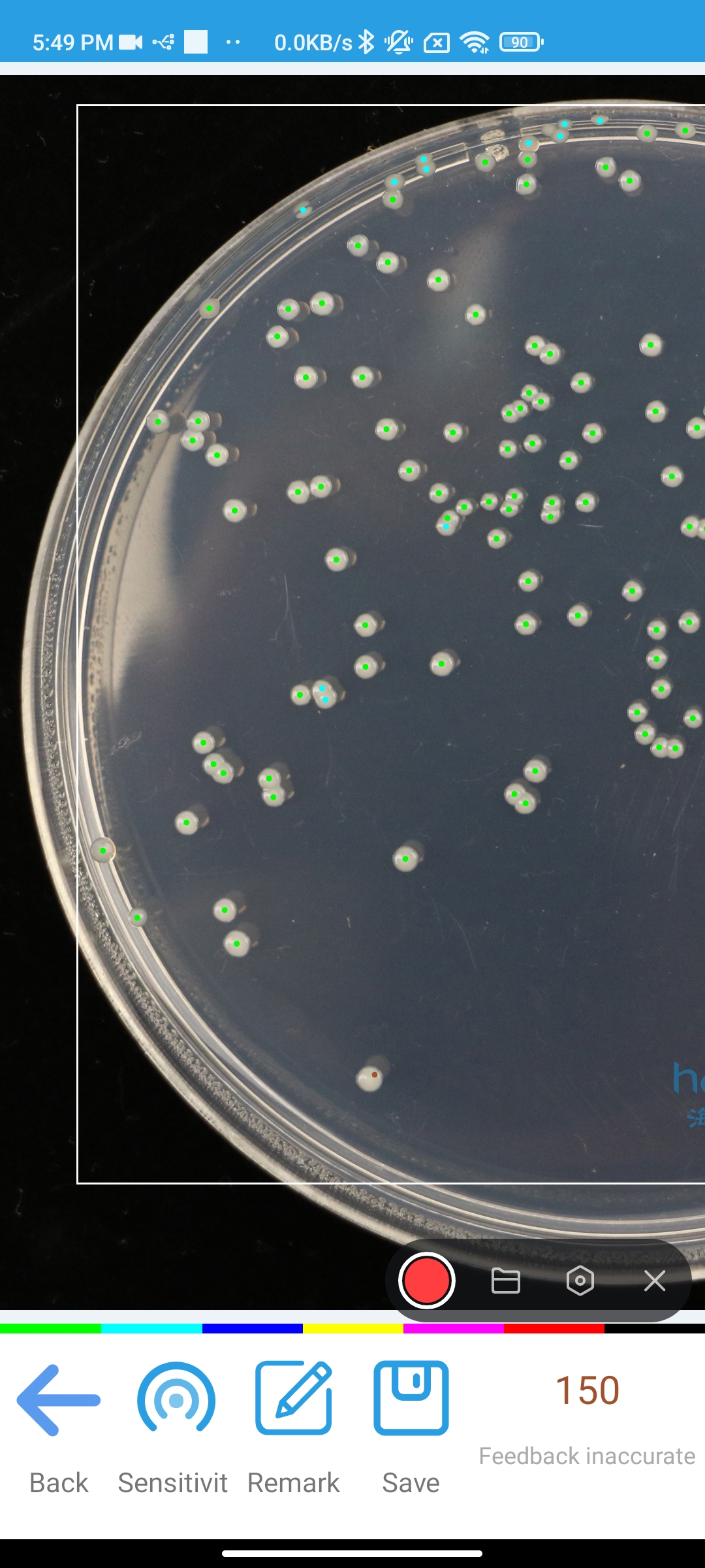 How do you Automated identify bacterial colonies in a Petri dish?